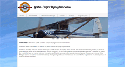Desktop Screenshot of goldenempireflyingassociation.org