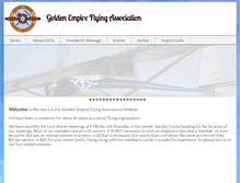 Tablet Screenshot of goldenempireflyingassociation.org